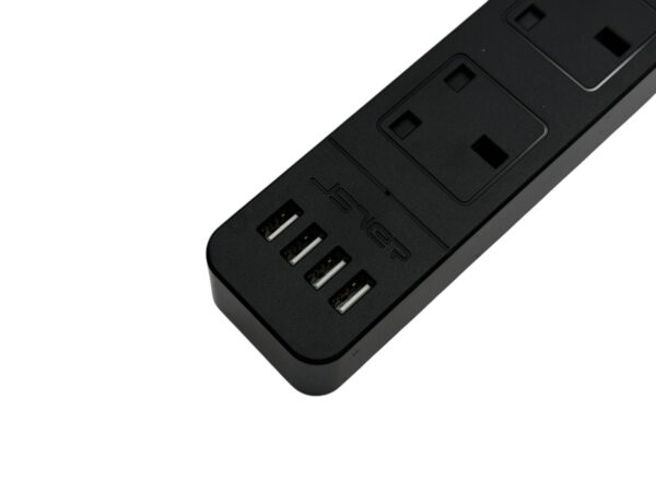 PRZEDŁUŻACZ LISTWA PRZECIWPRZPIĘCIOWA Z WEJSCIAMI ANGIELSKIMI 3 GNIAZDA 3 USB