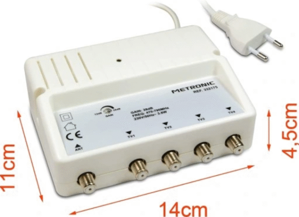 METRONIC 332175 WZMACNIACZ ANTENOWY DO TV