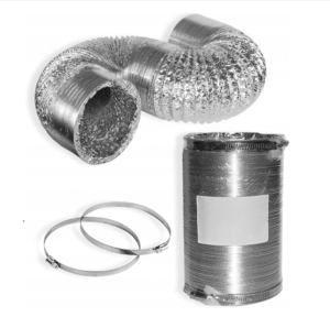 Rura Wąż Wentylacyjny Aluminiowy Elastyczny HVAC Klimatyzacji 2,5m Ø102mm